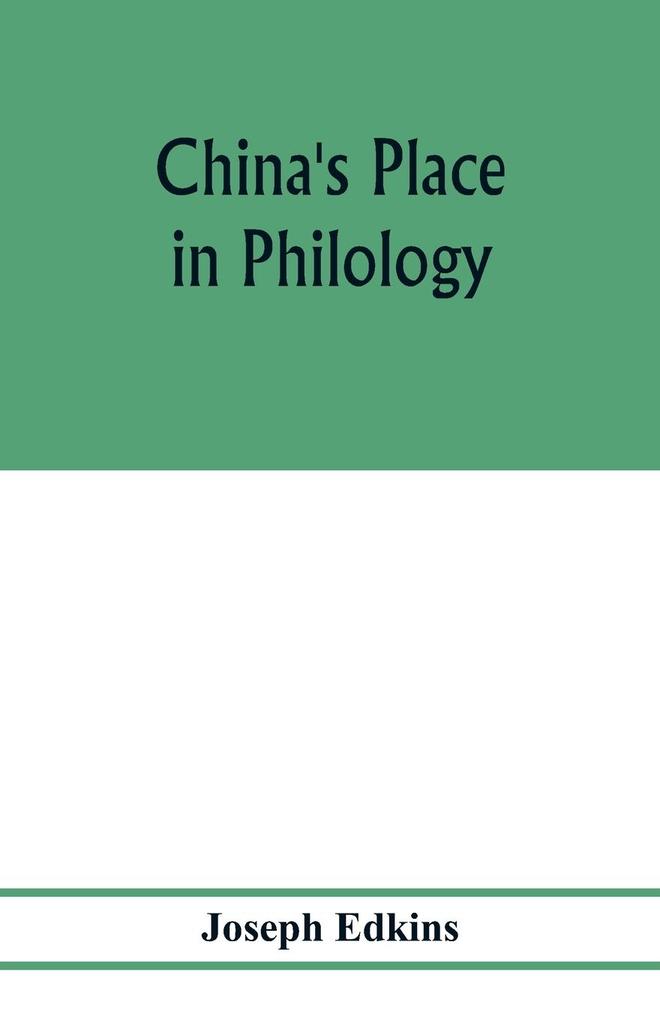 China's place in philology