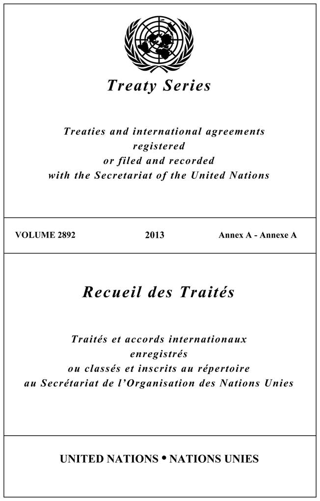 Treaty Series 2892/Recueil des Traités 2892