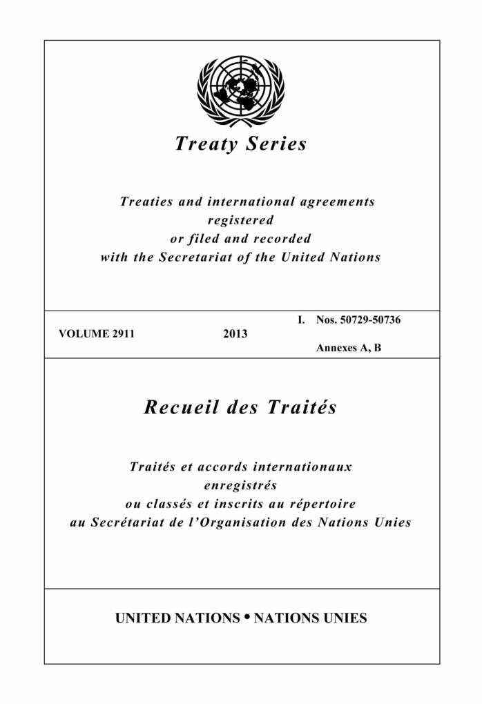 Treaty Series 2911/Recueil des Traités 2911