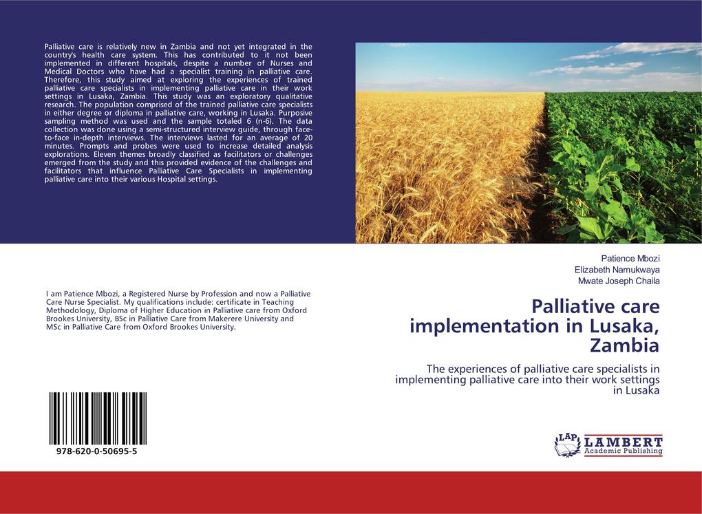 Palliative care implementation in Lusaka Zambia