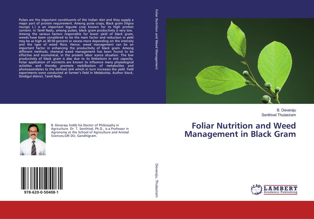 Foliar Nutrition and Weed Management in Black Gram