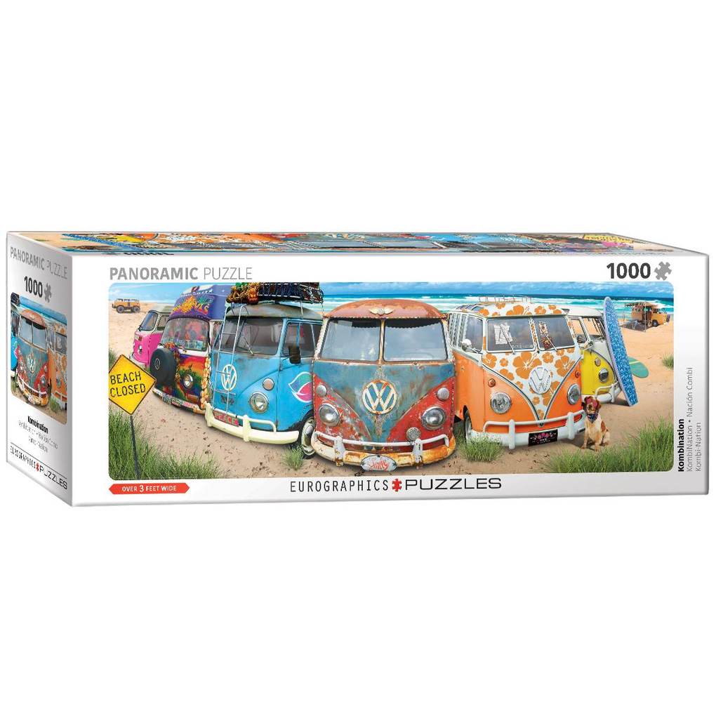 Eurographics 6010-5442 - VW Bus - BulliNation Panorama Puzzle - 1000 Teile