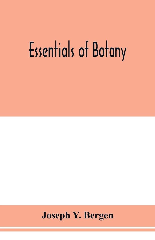 Essentials of botany