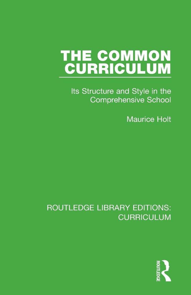 The Common Curriculum
