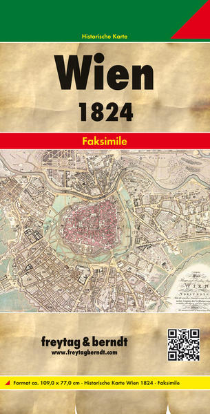 Wien und dessen Vorstädten 1824 Historische Karte 1:6.000