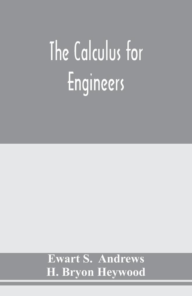 The calculus for engineers