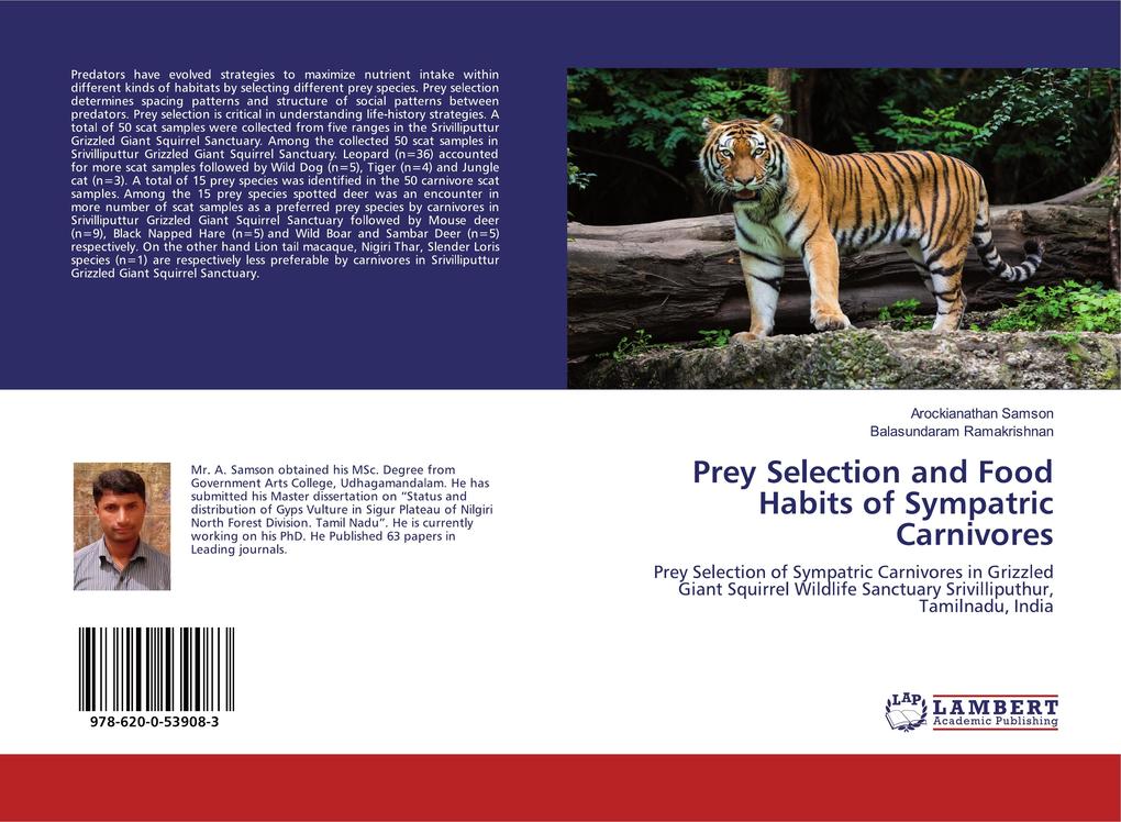 Prey Selection and Food Habits of Sympatric Carnivores