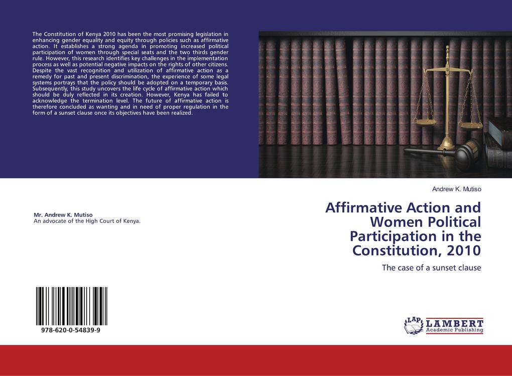 Affirmative Action and Women Political Participation in the Constitution 2010