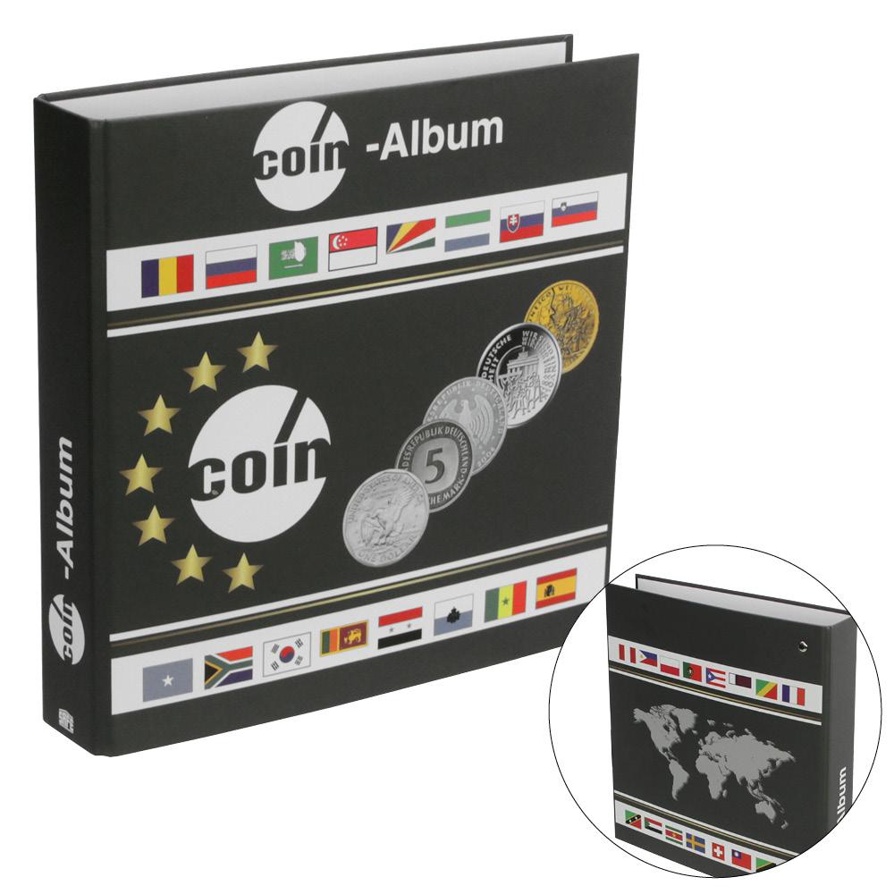 Safe Schwäbische Albumfab Münzenalbum Für Münzen Aus Aller Welt Für Verschiedene Münzengrössen. Leerordner Ohne Inhalt