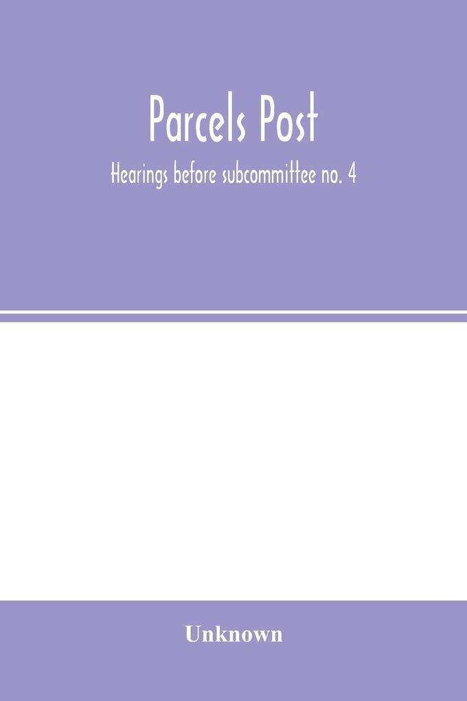 Parcels post