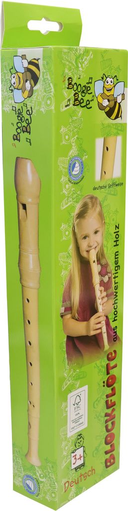 Boogie Bee Blockflöte Holz Deutsch 32 cm