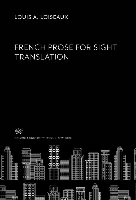 French Prose for Sight Translation
