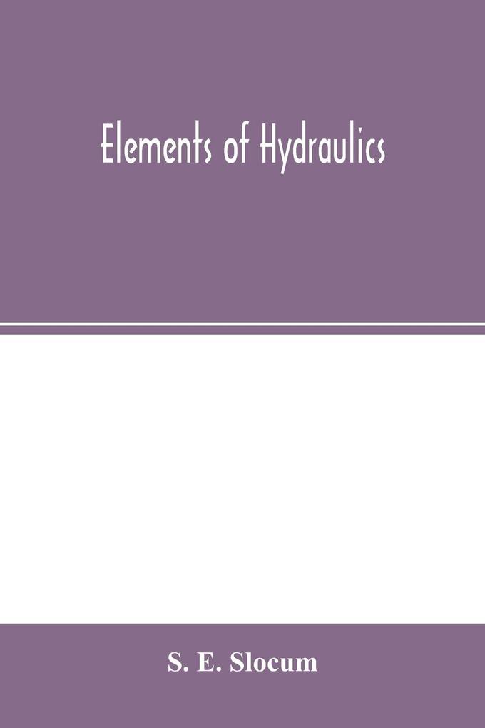 Elements of hydraulics
