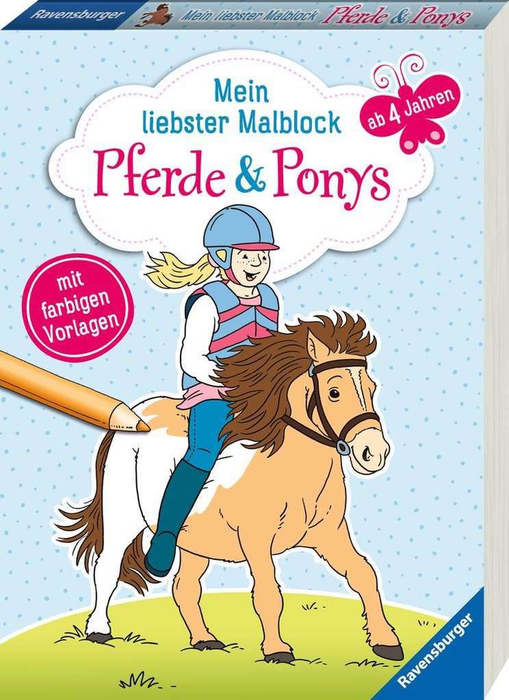 Image of Mein liebster Malblock ab 4 Jahren: Pferde & Ponys