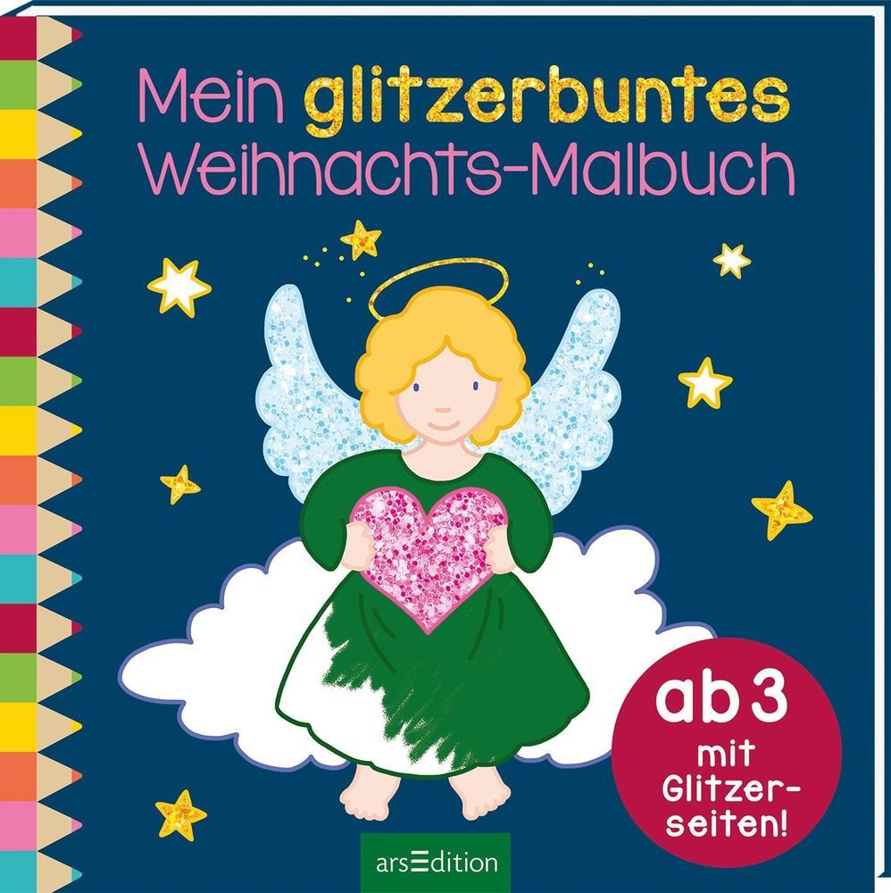 Image of Mein glitzerbuntes Weihnachts-Malbuch