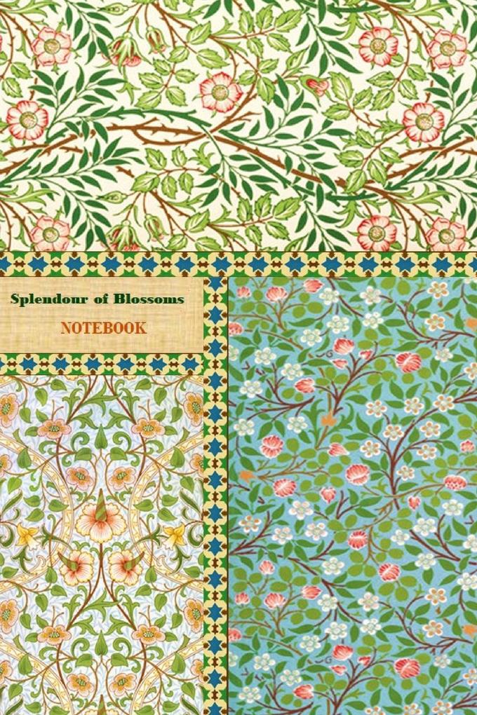 Splendour of Blossoms NOTEBOOK [ruled Notebook/Journal/Diary to write in 60 sheets Medium Size (A5) 6x9 inches]