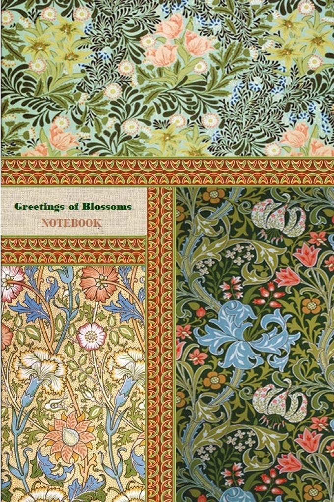 Greetings of Blossoms NOTEBOOK [ruled Notebook/Journal/Diary to write in 60 sheets Medium Size (A5) 6x9 inches]