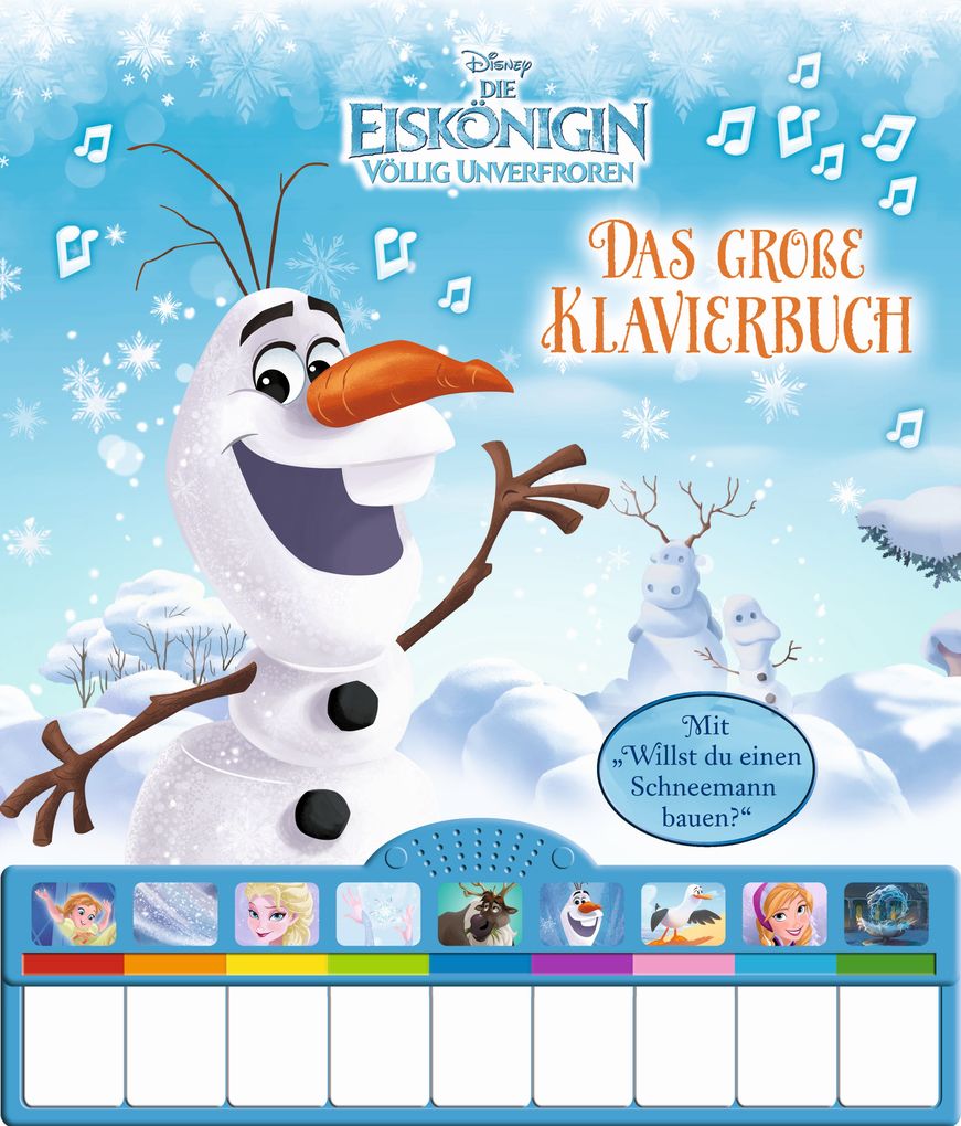 Image of Disney - Die Eiskönigin das große Klavierbuch - Pappbilderbuch mit Klaviertastatur und neun zauberhaften Melodien