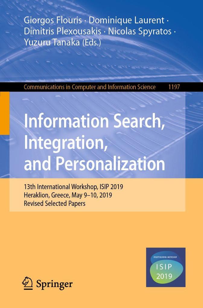 Information Search Integration and Personalization