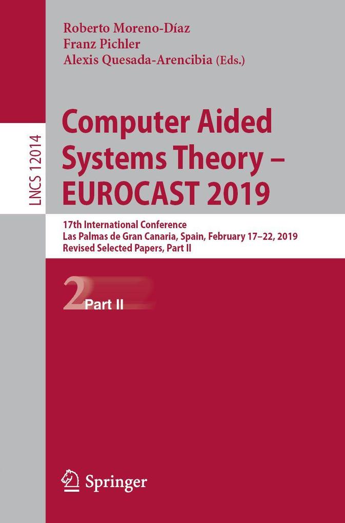 Computer Aided Systems Theory - EUROCAST 2019