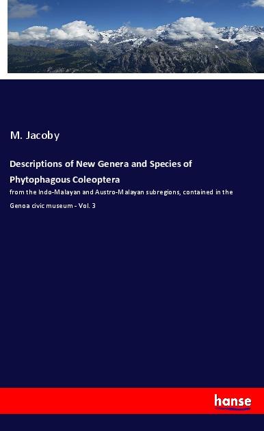 Descriptions of New Genera and Species of Phytophagous Coleoptera