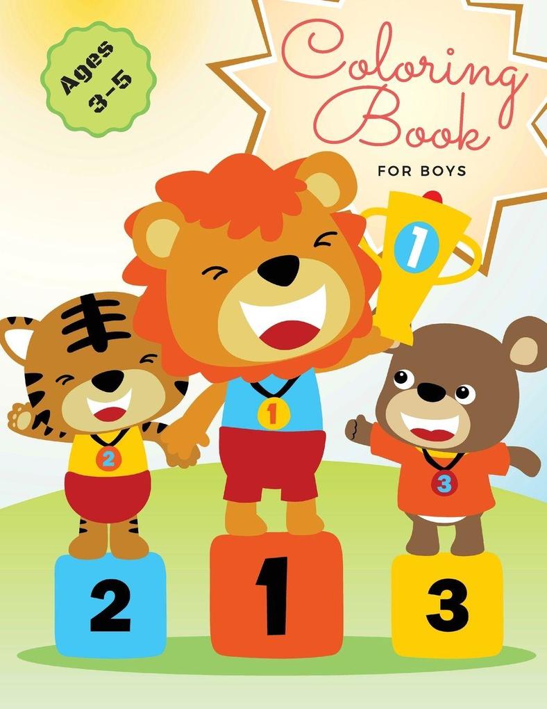 My First Awesome Coloring Book for Boys
