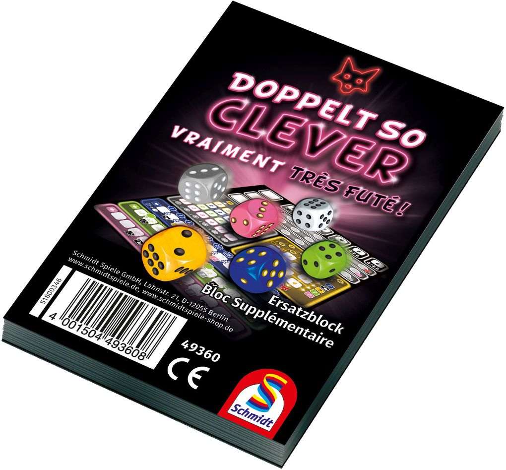 Schmidt Spiele - Doppelt so clever Einzelblock 12 Stück