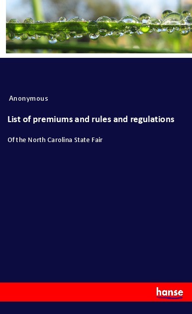 List of premiums and rules and regulations