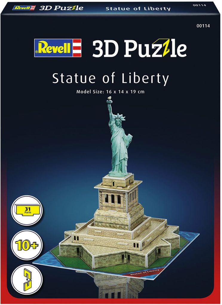 Image of 3D-Puzzle Freiheitsstatue, 31 Teile, 19 cm