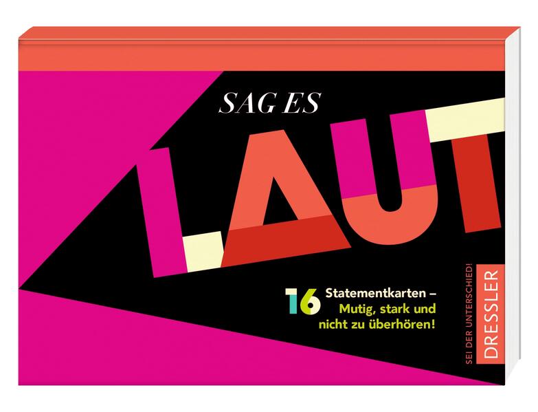 Sag es laut. 16 Statementkarten