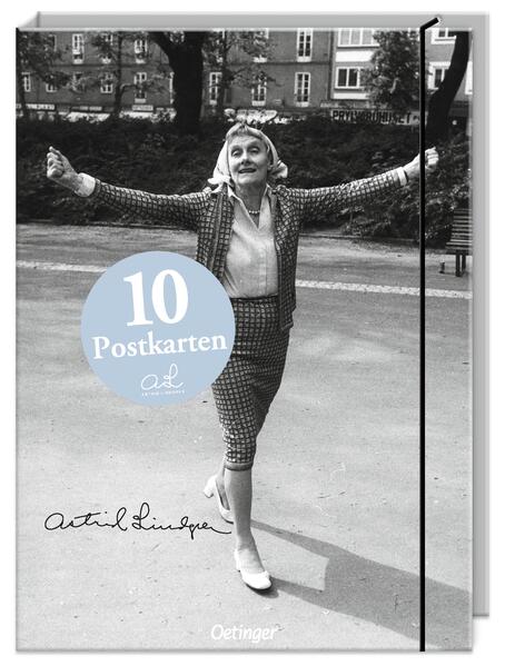 Astrid Lindgren Edition: 10er Set Postkarten in Aufbewahrungsmappe 115 x 155 cm