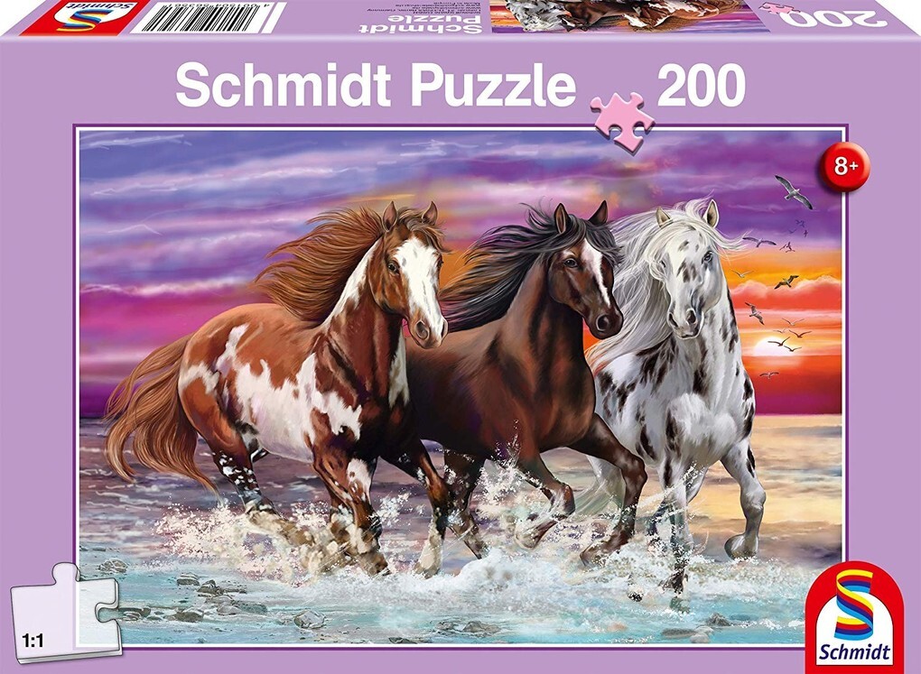 Schmidt Spiele - Wildes Pferde-Trio 200 Teile