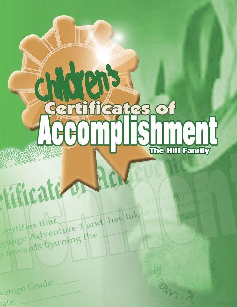 Children's Certificates of Accomplishment