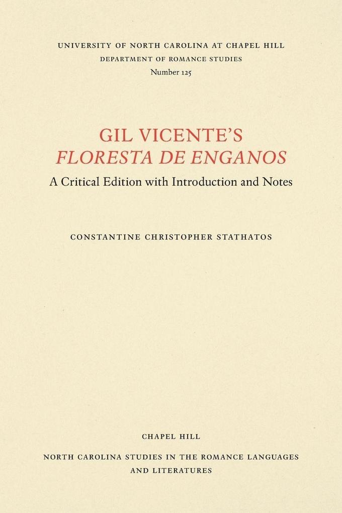 Gil Vicente's Floresta de enganos
