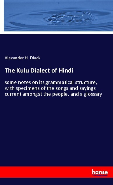 The Kulu Dialect of Hindi