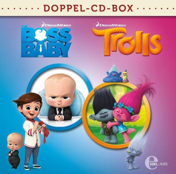 Boss Baby & Trolls-Doppel-Box-Kino-Hörspiele