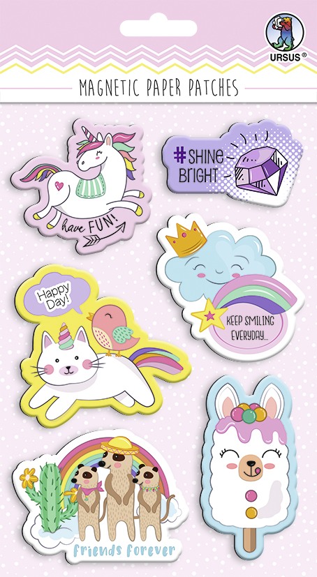 URSUS Dekorationsartikel Magnetic Paper Patches Magic