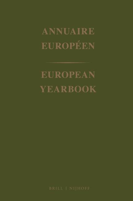 European Yearbook / Annuaire Européen Volume 47 (1999) - Francis Rosenstiel