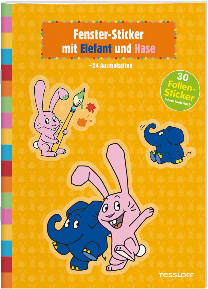 Image of Fenster-Sticker mit Elefant und Hase