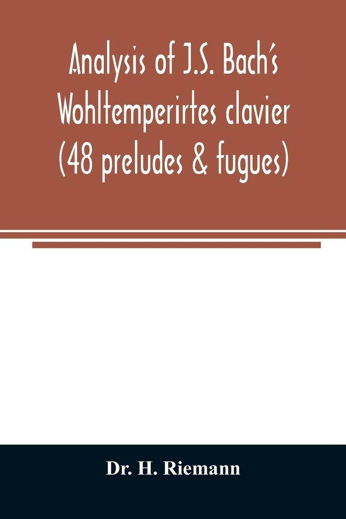 Analysis of J.S. Bach's Wohltemperirtes clavier (48 preludes & fugues)