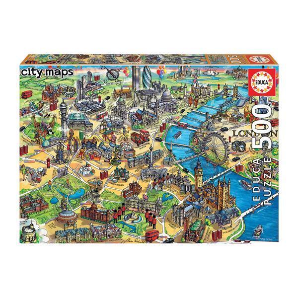Image of Educa Puzzle. London Map 500 Teile