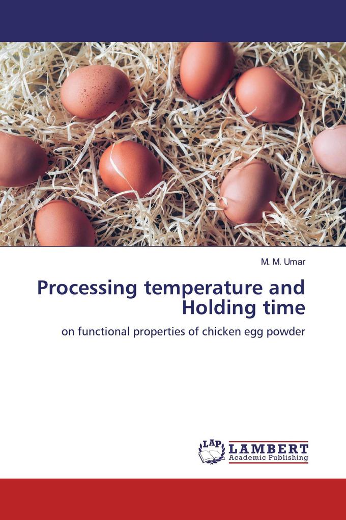 Processing temperature and Holding time