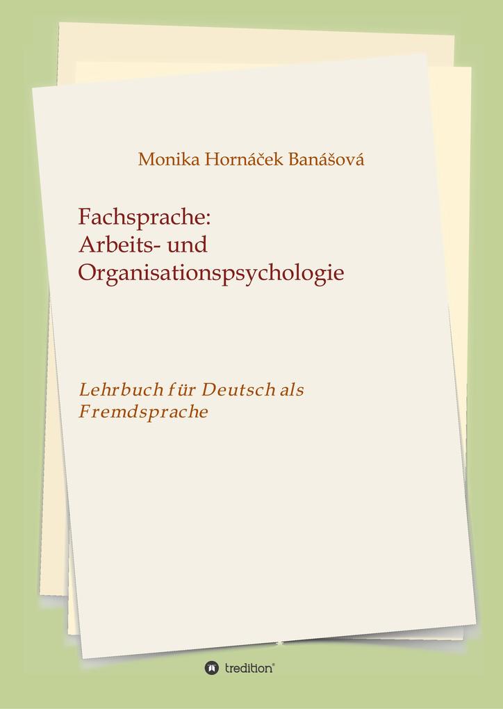 Fachsprache: Arbeits- und Organisationspsychologie