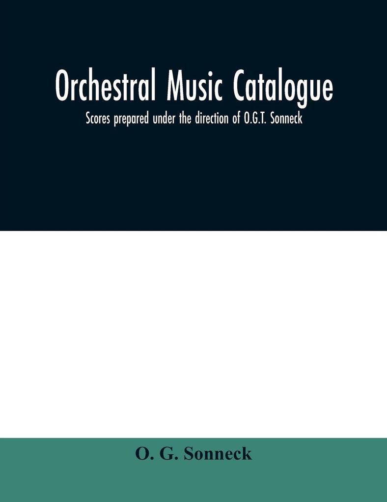 Orchestral music catalogue