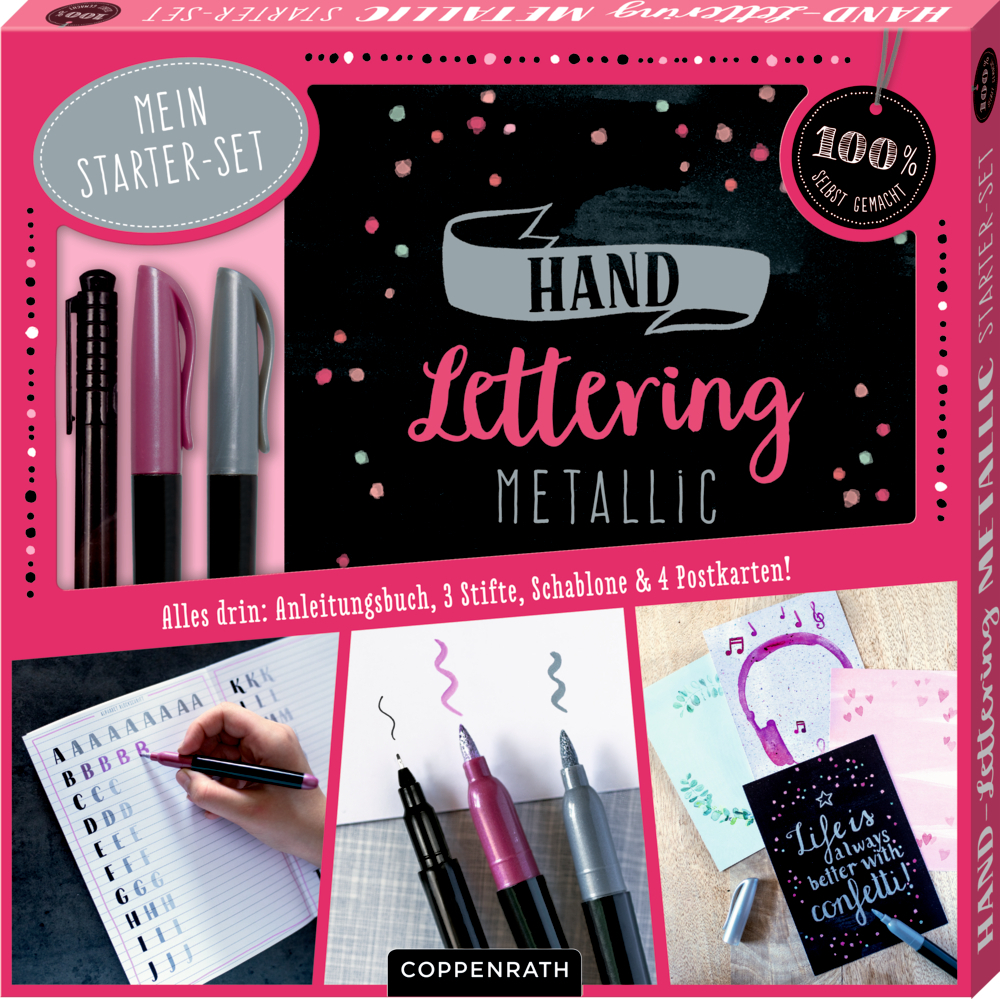 Image of Buch - Mein Handlettering Metallic Starter-Set