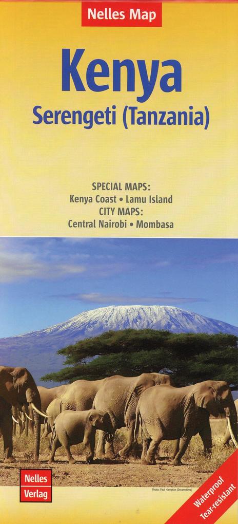 Nelles Map Landkarte Kenya - Serengeti (Tanzania) Kenia - Serengeti (Tansania) Kenya - Serengeti (Tanzanie) Kenia - Serengueti (Tanzania) 1:1.100.000