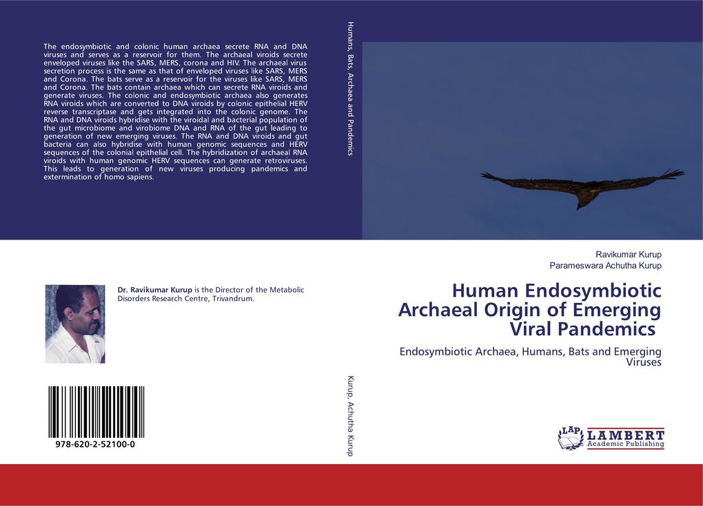 Human Endosymbiotic Archaeal Origin of Emerging Viral Pandemics