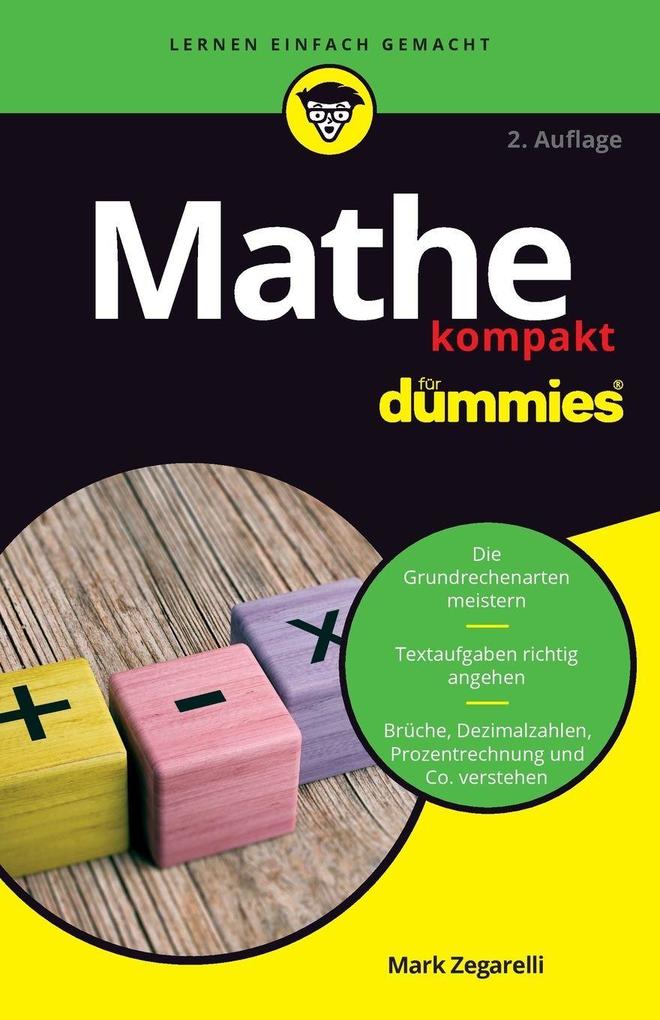 Wiley-Vch Gmbh Mathe Kompakt Für Dummies