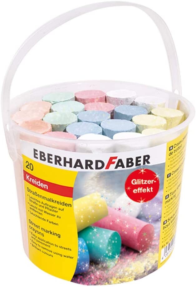EBERHARD FABER Straßenmalkreide Glitzer Mehrfarbig