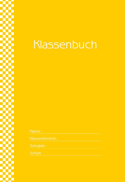 Klassenbuch 'Standard' Umschlagfarbe: gelb